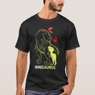 Ninisaurus Nini Tyrannosaurus Dinosaur Baby Mother T-Shirt
