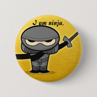 ninja 6 cm round badge