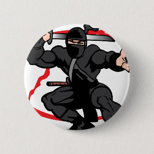 Ninja 6 Cm Round Badge
