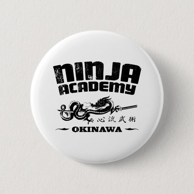 Ninja Academy Okinawa Kill Bill 6 Cm Round Badge (Front)