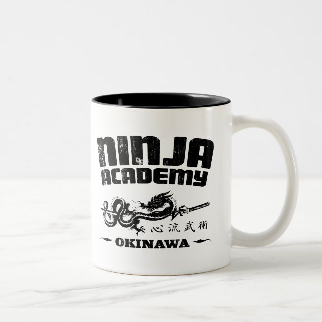 Ninja Academy Okinawa Kill Bill Two-Tone Coffee Mug (Right)