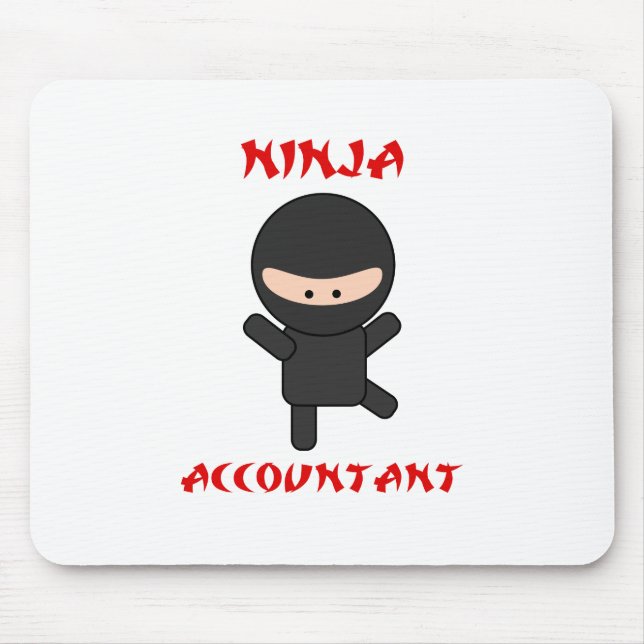Ninja Accountant Mouse Mat (Front)