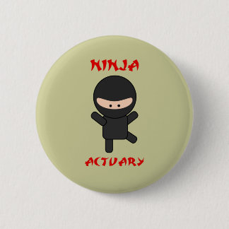 Ninja Actuary 6 Cm Round Badge