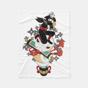 Ninja and Snake 2019 (remake) / Ninja and snake 20 Fleece Blanket