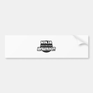 Ninja Archaeologist Bumper Sticker
