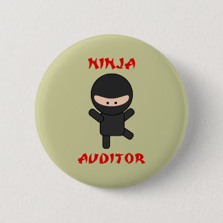 ninja auditor 6 cm round badge