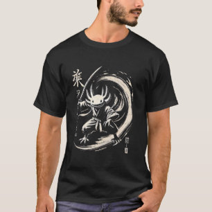 Ninja Axolotl Warrior Japanese Samurai Japan Boys T-Shirt