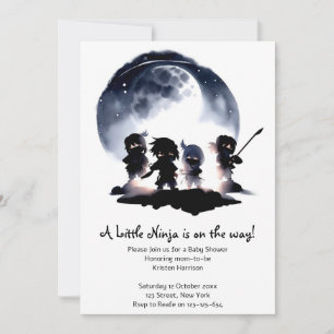 Ninja Baby Shower Invitation