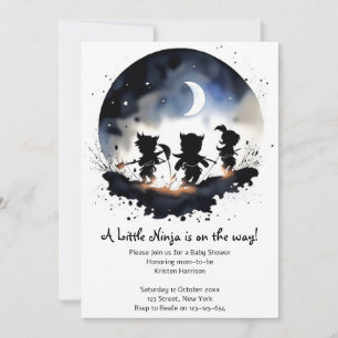 Ninja Baby Shower Invitation