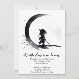 Ninja Baby Shower Invitation