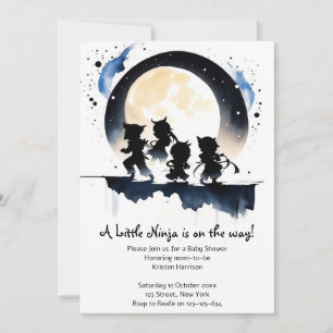 Ninja Baby Shower Invitation