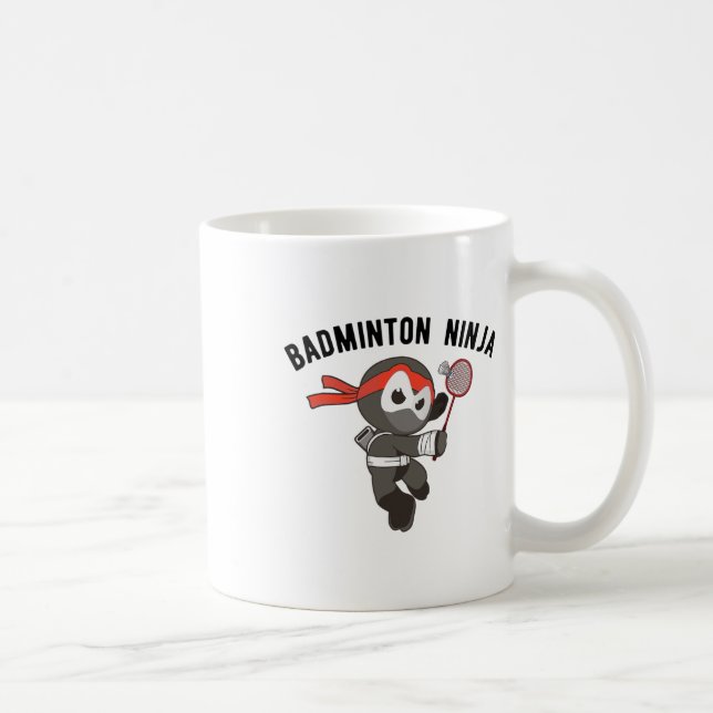 Ninja Badminton  Coffee Mug (Right)