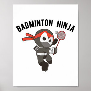 Ninja Badminton Poster
