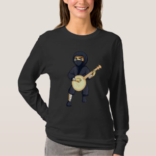 Ninja Banjo Musical Instruments Men Women Kids T-Shirt