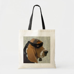 Ninja Basset Hound Dog Tote Bag