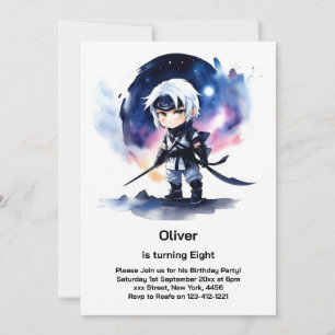 Ninja Birthday Invitation