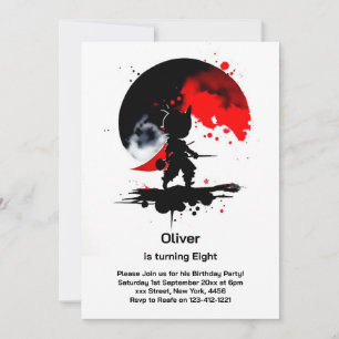 Ninja Birthday Invitation