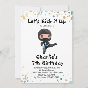 Ninja Birthday Invitation - Ninja Party