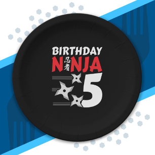 Ninja Birthday Party - Birthday Ninja 5 Paper Plate