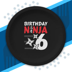 Ninja Birthday Party - Birthday Ninja 6 Paper Plate
