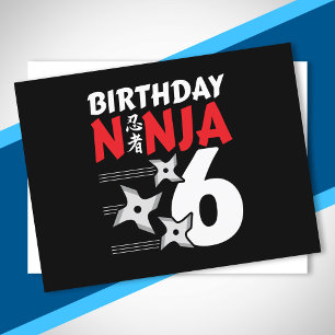 Ninja Birthday Party - Birthday Ninja 6 Postcard