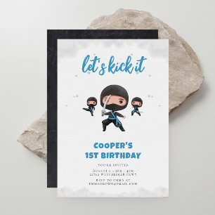 Ninja Birthday Party Invitation