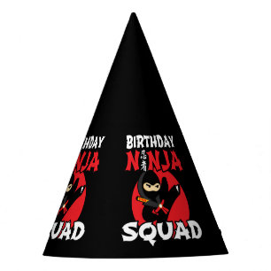 Ninja Birthday Party Theme - Birthday Ninja Squad Party Hat