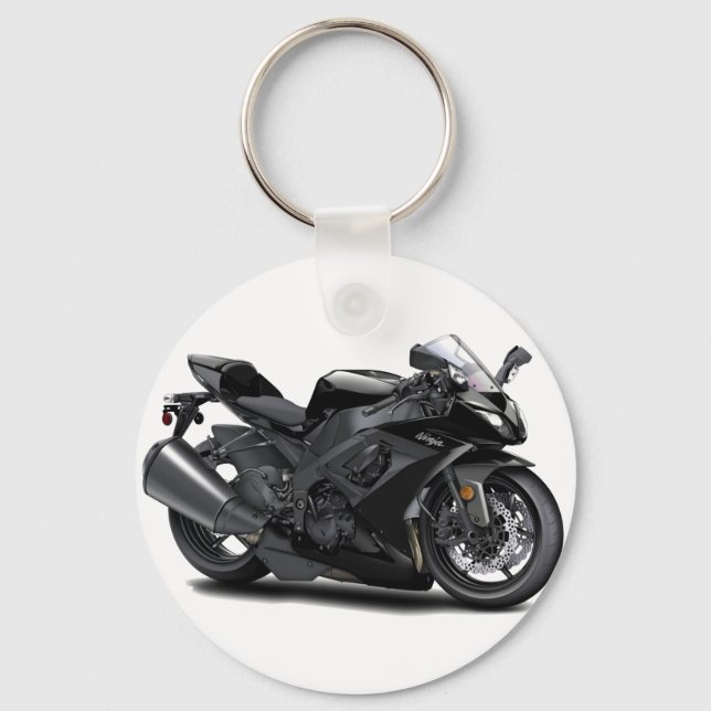 Ninja Black Bike Key Ring (Front)