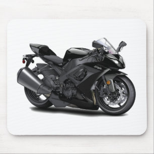 Ninja Black Bike Mouse Mat