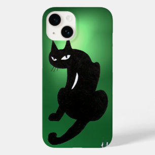 NINJA BLACK CAT green Case-Mate iPhone 14 Case