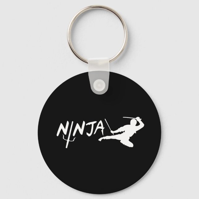 Ninja Black Key Ring (Front)