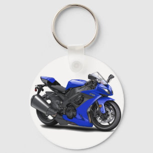 Ninja Blue Bike Key Ring