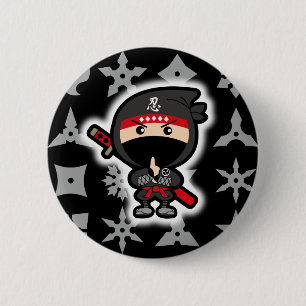 Ninja Boy 6 Cm Round Badge