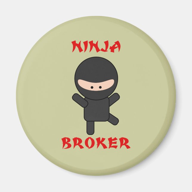 ninja broker magnet (Front)