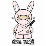 Ninja Bunny! Photo Sculpture<br><div class="desc">Gorgeous Photo Sculpture featuring my Ninjadorables Ninja Bunny! Created by me, the artist Delphine Lévesque Demers!</div>