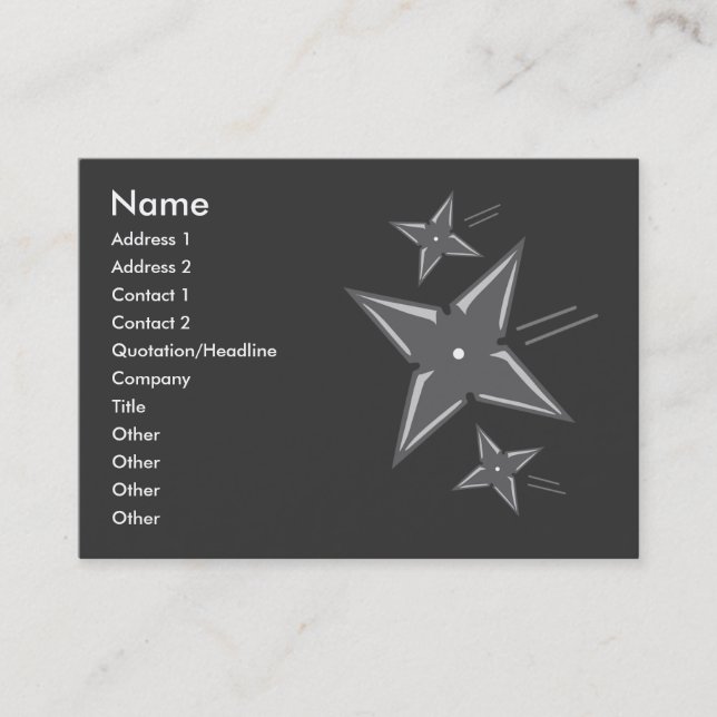 Ninja Business Cards (Front)