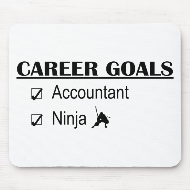 Ninja Career Goals - Accountant Mouse Mat (Front)