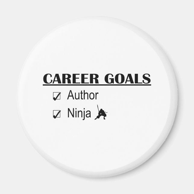 Ninja Career Goals - Author Magnet (Front)