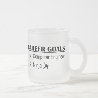 Ninja Career Goals - Computer Engineer Frosted Glass Coffee Mug