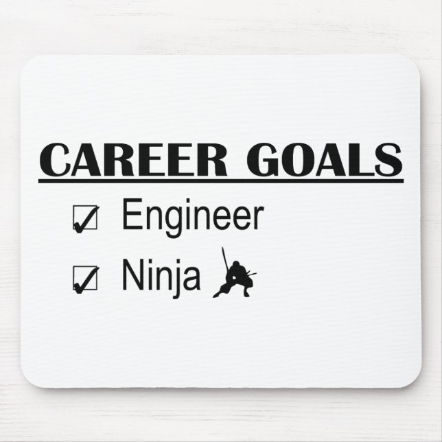 Ninja Career Goals - Engineer Mouse Mat (Front)