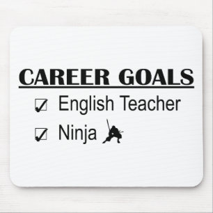 Ninja Career Goals - English Teacher Mouse Mat