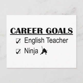 Ninja Career Goals - English Teacher Postcard