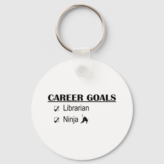 Ninja Career Goals - Librarian Key Ring (Front)