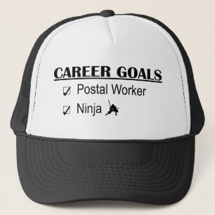 Ninja Career Goals - Postal Worker Trucker Hat