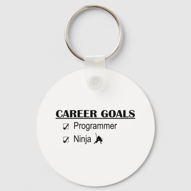 Ninja Career Goals - Programmer Key Ring (Front)