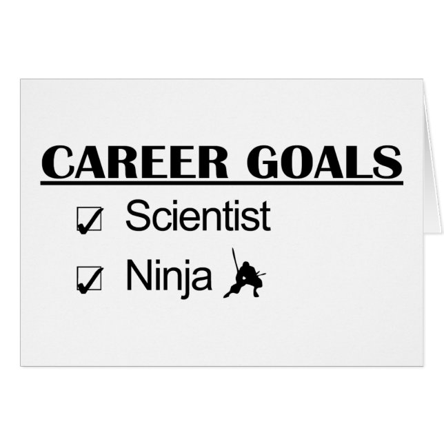 Ninja Career Goals - Scientist (Front Horizontal)