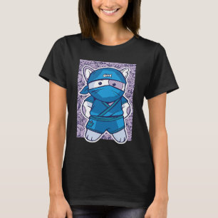Ninja Cat Cool and Fun Stealthy Warrior in Style T-Shirt