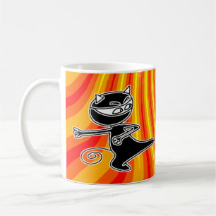Ninja Cat Firekick Mug