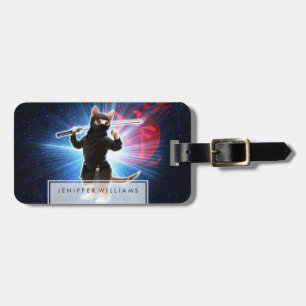 Ninja Cat in space.                                Luggage Tag