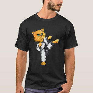 Ninja Cat Karate Martial Arts Taekwondo Cat Owner T-Shirt